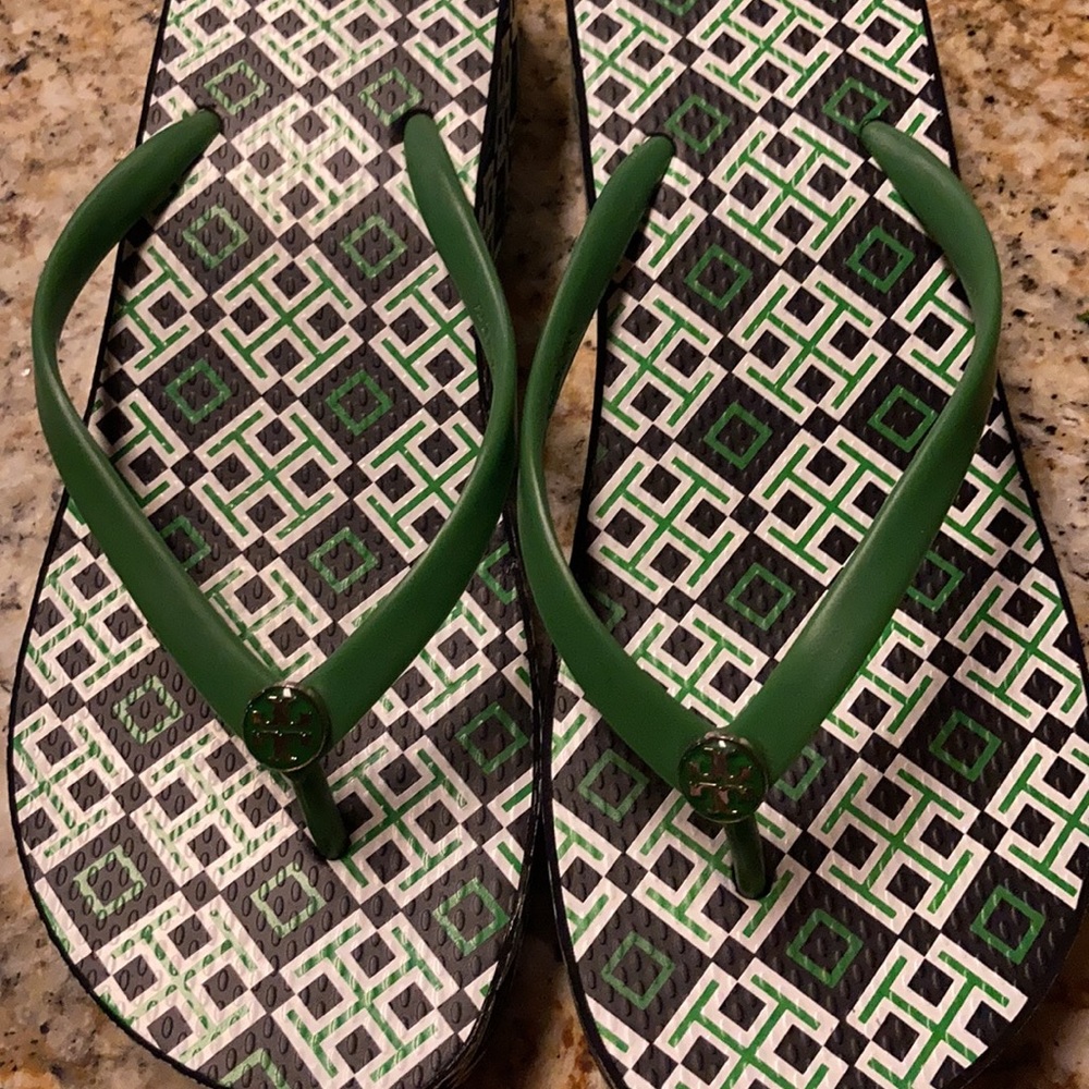 Tory Burch Thandie Wedge Flip Flops